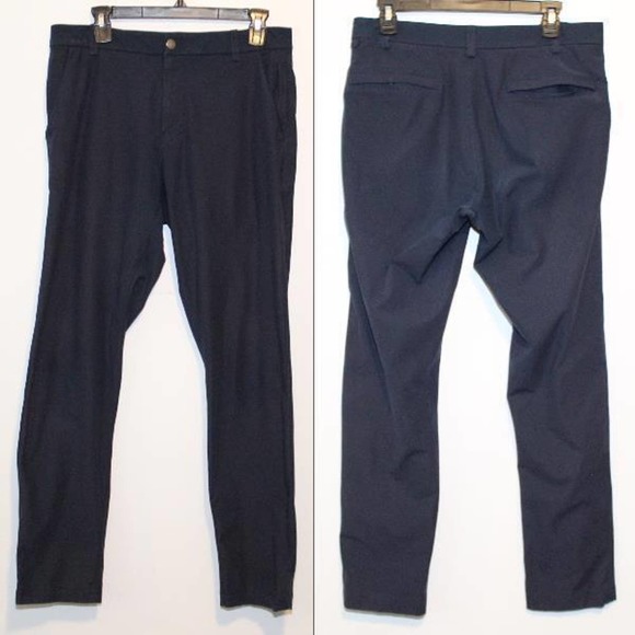 Lululemon Commission Pant Classic Swift Cotton Navy Blue Men's Size 31 H14019 - Picture 12 of 12